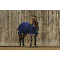 Fleecedeken Equithème Vague Marineblauw