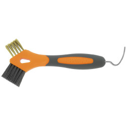 Hoefkrabber borstel metaal Hippotonic 3 in 1 Hoefkrabber borstel metaal Hippotonic 3 in 1