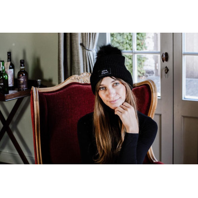 Bonnet Pompon Kentucky Zwart
