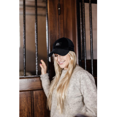 Baseballpet Fluweel Sammy Kentucky Zwart