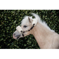 Schapenvacht halster van leer Kentucky Bruin