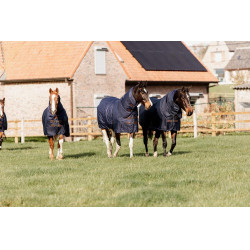 Kentucky All Weather Quick Dry Fleece buitenafdekking met halsstuk Marine Marineblauw