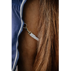 Fleece Deken Gevlochten Touw Kentucky Marine Marineblauw