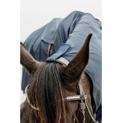 Paardenregenjas Hurricane met beugelgaten Kentucky Marine Marineblauw