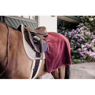 Couvre-reins Carré Heavy Fleece Kentucky Bordeaux