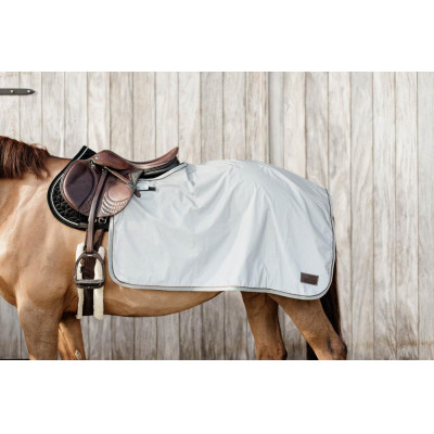 Couvre-reins Carré réfléchissant Kentucky Argent