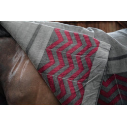 Couverture Séchante Carré Heavy Fishbone Kentucky Bordeaux