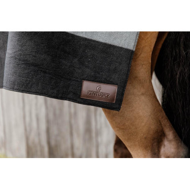 Droogdeken Ruit Heavy Stripes Kentucky Zwart Droogdeken Ruit Heavy Stripes Kentucky Zwart
