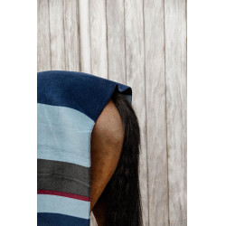 Droogdeken Ruit Heavy Stripes Kentucky Marine Marineblauw