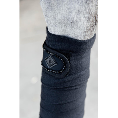 Polar Fleece Pearl Polobandages Kentucky Zwart