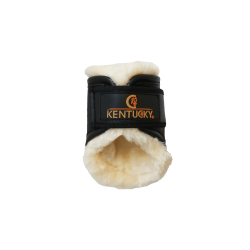 Gesloten peesbeschermers Leer achter kort Kentucky Zwart