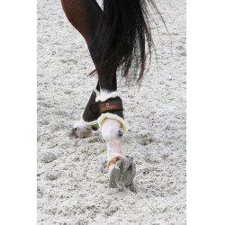 Gesloten peesbeschermers Leer achter kort Kentucky Bruin Gesloten peesbeschermers Leer achter kort Kentucky Bruin