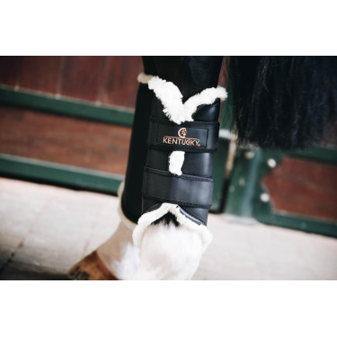 Gesloten peesbeschermers Leer achter Kentucky Zwart