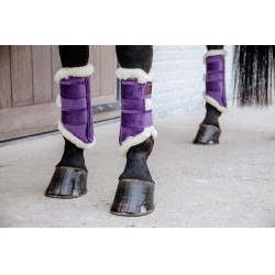 Gesloten peesbeschermers Velvet Contrast Kentucky Koninklijk mauve Violet