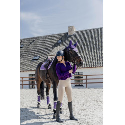 Gesloten peesbeschermers Velvet Contrast Kentucky Koninklijk mauve Violet