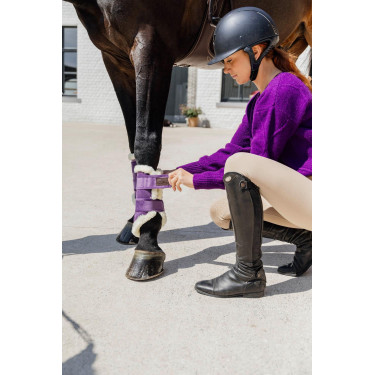 Gesloten peesbeschermers Velvet Contrast Kentucky Koninklijk mauve Violet