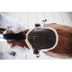 Korte singel met schapenvacht Kentucky Bruin