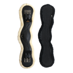 Korte anatomische singel schapenvacht Kentucky Zwart Korte anatomische singel schapenvacht Kentucky Zwart