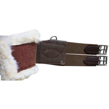 Anatomische singel schapenvacht Privilege Equitation Bruin