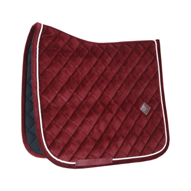 Tapis de selle Corduroy dressage Kentucky Bordeaux