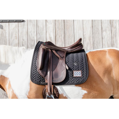 Zadeldek Fishbone Competitie dressuur Kentucky Zwart