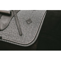 Dressuursingelpad Pied-de-poule Kentucky Zwart