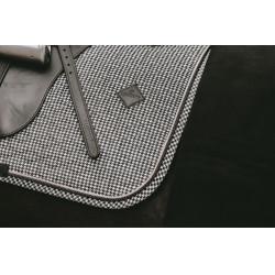 Dressuursingelpad Pied-de-poule Kentucky Zwart