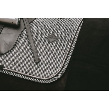 Dressuursingelpad Pied-de-poule Kentucky Zwart