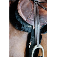 Zadeldoek Hunter vegan schapenvacht jumping Kentucky Zwart