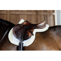 Zadeldoek Hunter vegan schapenvacht jumping Kentucky Wit