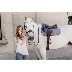 Zadeldekje Pied-de-poule jumping Kentucky Zwart