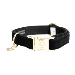Hondenhalsband Corduroy Kentucky Zwart Hondenhalsband Corduroy Kentucky Zwart