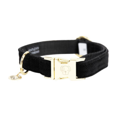 Hondenhalsband Corduroy Kentucky Zwart Hondenhalsband Corduroy Kentucky Zwart