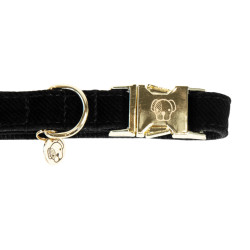 Hondenhalsband Corduroy Kentucky Zwart Hondenhalsband Corduroy Kentucky Zwart