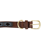 Halsband voor honden van handgemaakte parels Kentucky Zilver Halsband voor honden van handgemaakte parels Kentucky Zilver