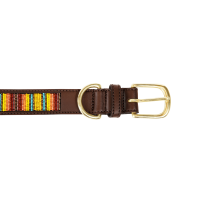 Halsband voor honden van handgemaakte parels Kentucky Zilver Halsband voor honden van handgemaakte parels Kentucky Zilver