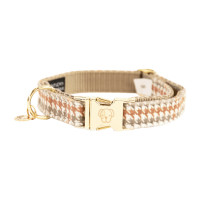 Collier pour chien Pied-de-poule Kentucky Beige