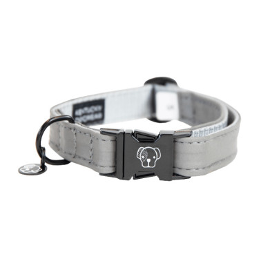 Halsband voor hond Reflecterend Kentucky Zilver