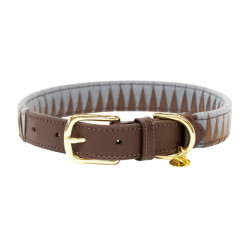 Halsband voor hond Driehoek Kentucky Bruin