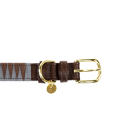 Halsband voor hond Driehoek Kentucky Bruin