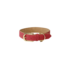 Halsband voor hond Vegan Leather Kentucky Rood