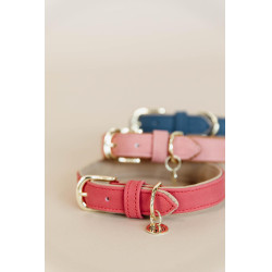 Halsband voor hond Vegan Leather Kentucky Rood