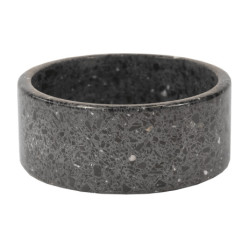 Hondenvoerbak van terrazzo-steen Kentucky Zwart