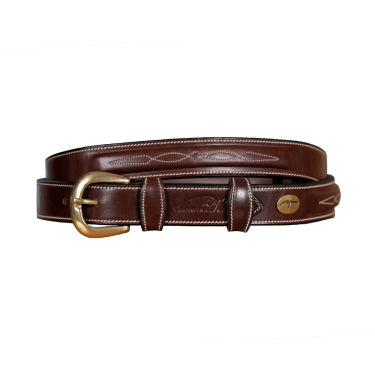 Riem Met Decoratieve Stiksel Dy'on Bruin Riem Met Decoratieve Stiksel Dy'on Bruin