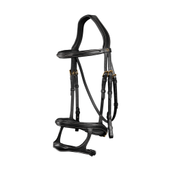 Bridon Dubbele Neusriem D Collection by Dy'on Zwart Bridon Dubbele Neusriem D Collection by Dy'on Zwart