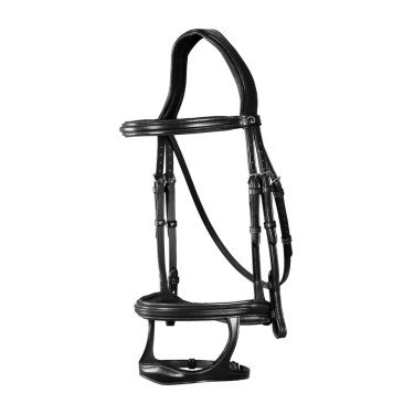 Hoofdstel Dubbele Neusriem New English Collection by Dy'on Zwart
