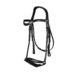 Bridon Musketonriem Duits New English Collection by Dy'on Zwart Bridon Musketonriem Duits New English Collection by Dy'on Zwart