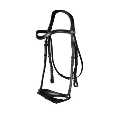 Bridon Musketonriem Duits New English Collection by Dy'on Zwart Bridon Musketonriem Duits New English Collection by Dy'on Zwart