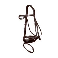 Hoofdstel Combiné Brede Glanzende New English Collection by Dy'on Bruin