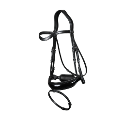 Hoofdstel Combiné Brede Glanzende New English Collection by Dy'on Zwart